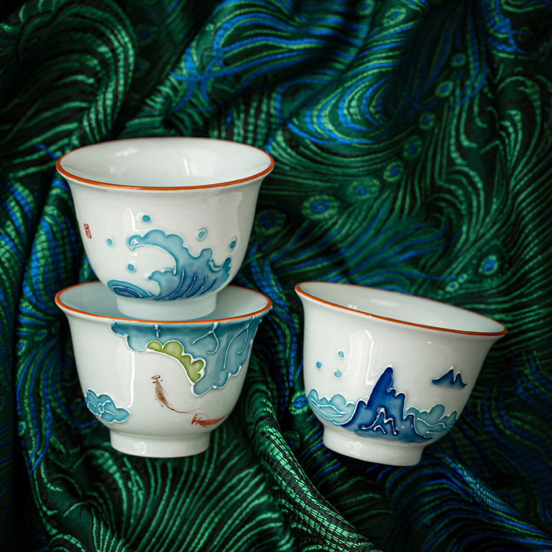 Ручная роспись чайной чашки ку – обзор и цена Celadon Ceramic Cup