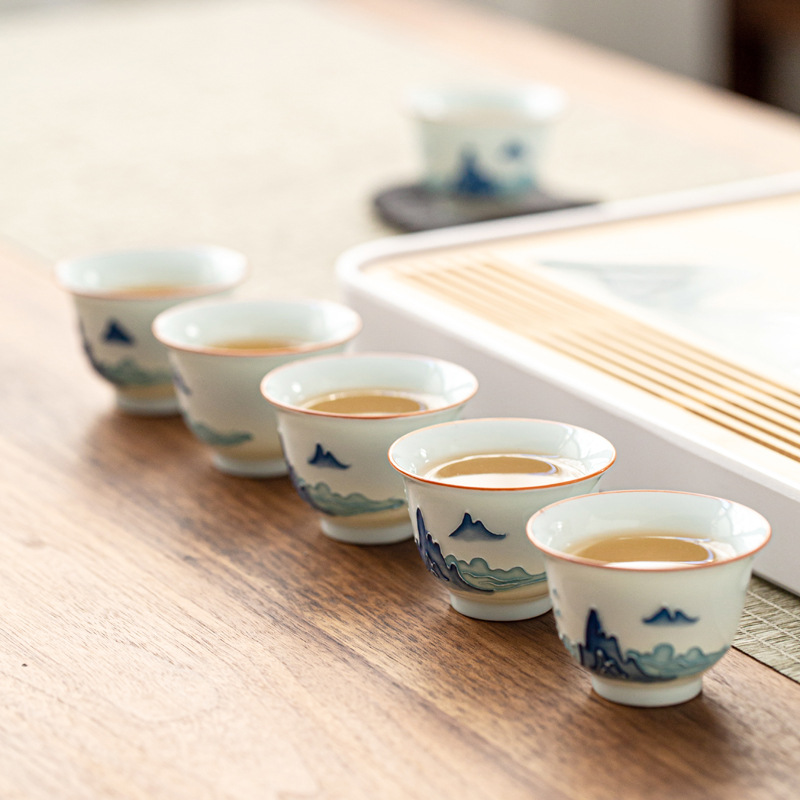 Ручная роспись чайной чашки ку – обзор и цена Celadon Ceramic Cup