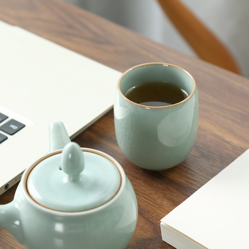 CHANSHOVA-Фарфоровый набор чай – обзор и цена Celadon Ceramic Cup
